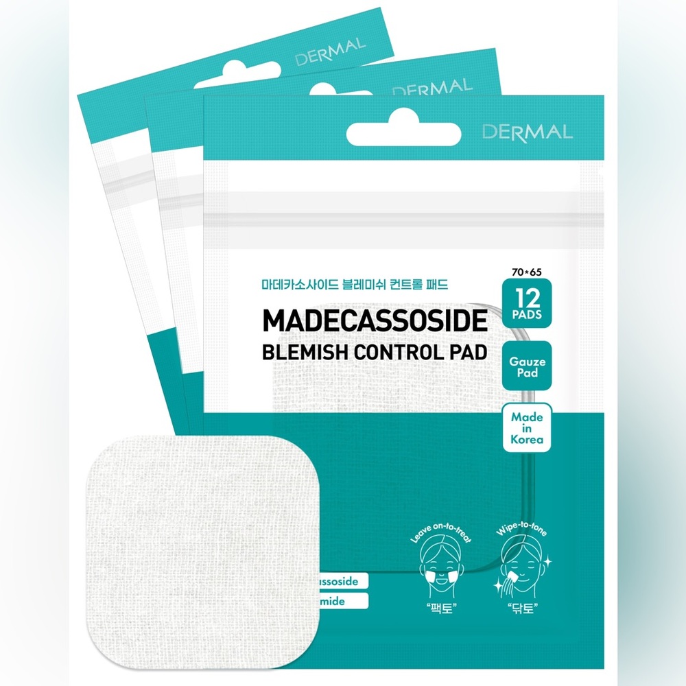 Madecassoside Blemish Control Pad Korean Toner Pad forBlemish & Tone Improvement